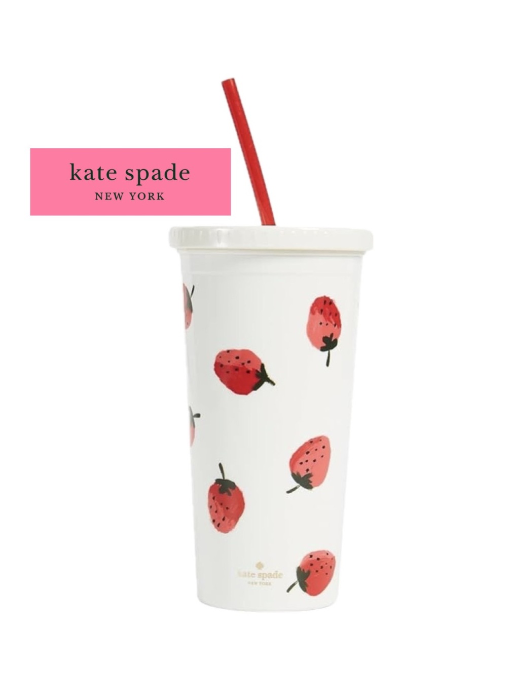 Kate Spade Strawberry Tumbler